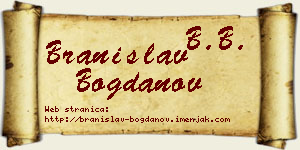 Branislav Bogdanov vizit kartica